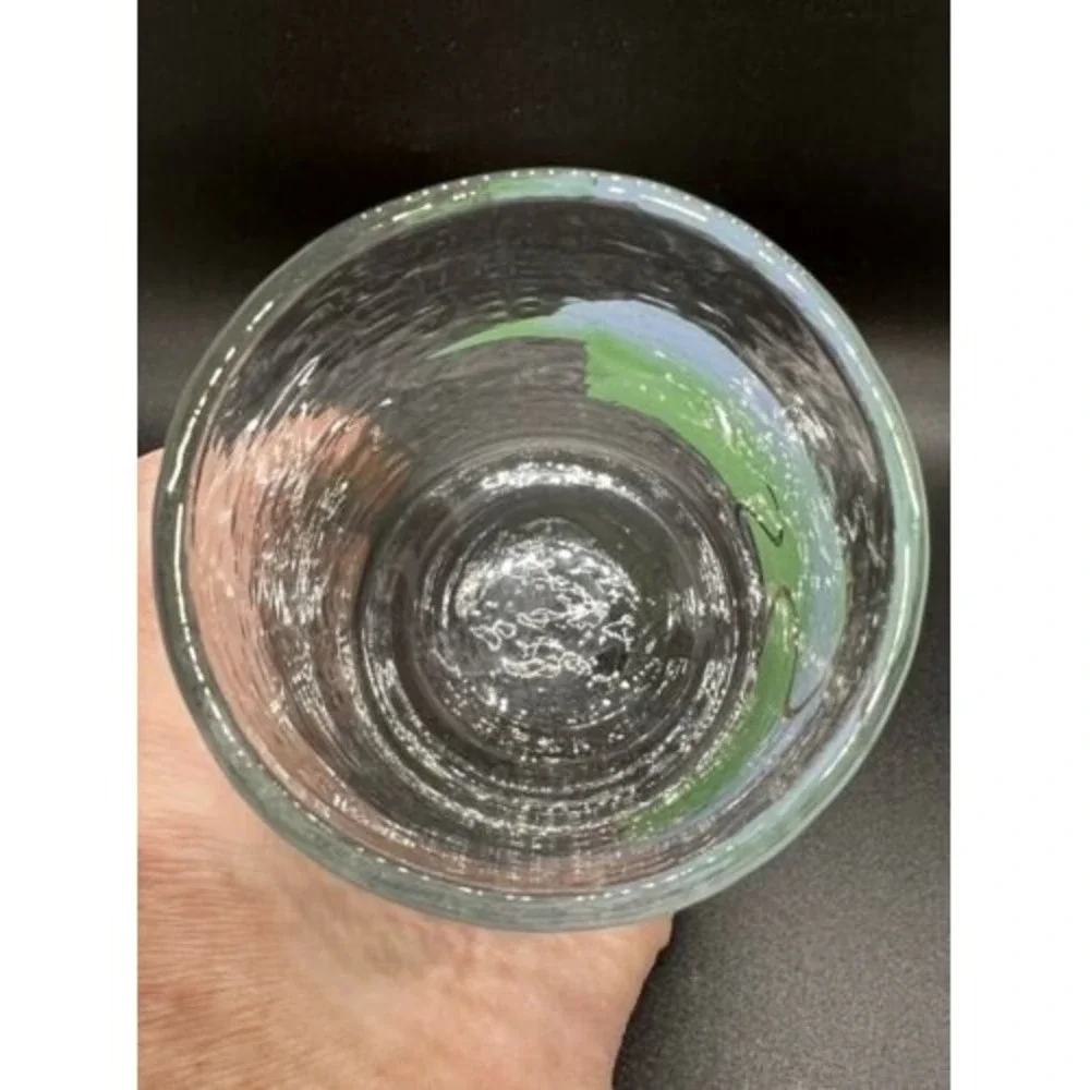 Anthropologie Art Deco Painted Monogram S‎ Initial Juice Glass Tumbler Cup 4.5